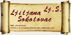 Ljiljana Sokolovac vizit kartica